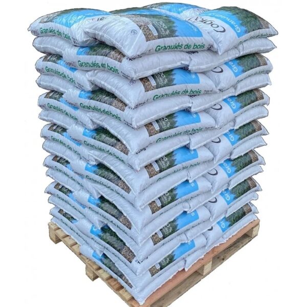 Gemischte Holzpellets – Palette mit 650 kg, ENplus A1-zertifiziert
