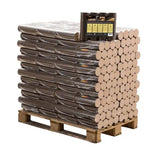 Holzbriketts – Runde Buchenpalette, 96 Packungen x 10 kg (960 kg)